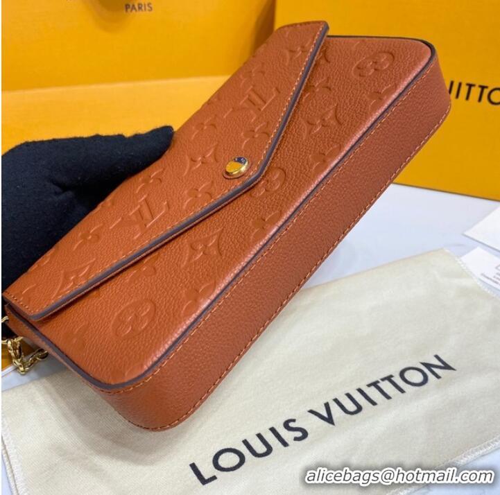 Famous Brand Louis Vuitton FELICIE POCHETTE M64064 Caramel