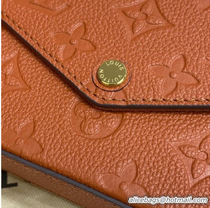 Famous Brand Louis Vuitton FELICIE POCHETTE M64064 Caramel