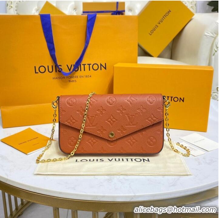 Famous Brand Louis Vuitton FELICIE POCHETTE M64064 Caramel