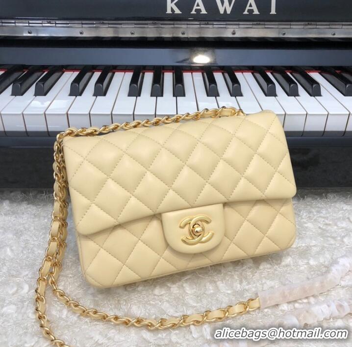 Well Crafted Chanel Classic Flap Bag Original Sheepskin Leather A1116 apricot&Gold-Tone Metal