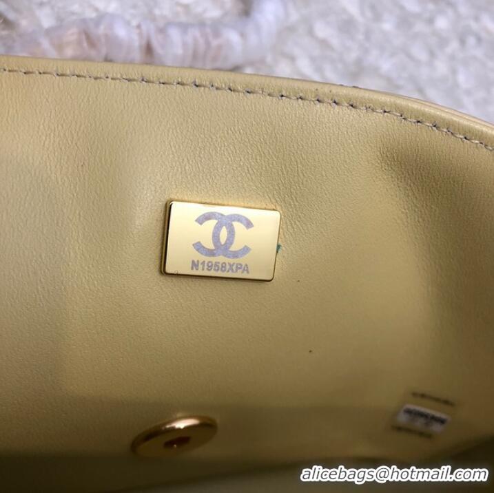 Well Crafted Chanel Classic Flap Bag Original Sheepskin Leather A1116 apricot&Gold-Tone Metal