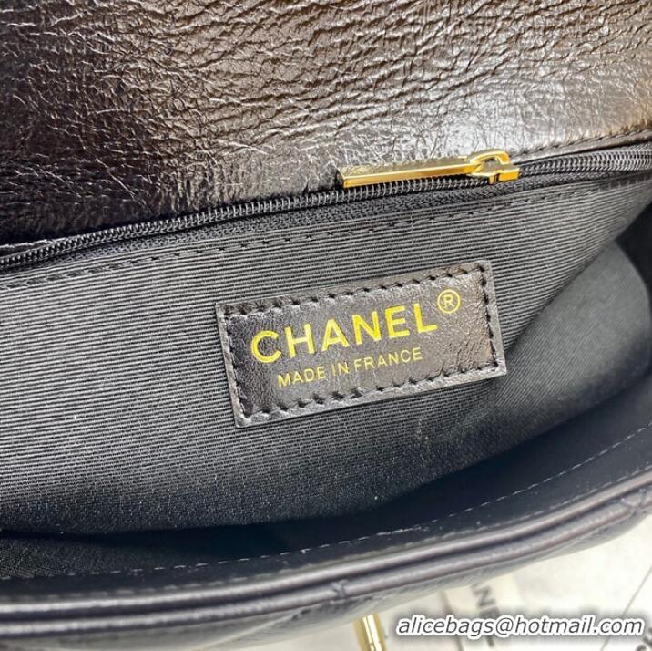 Reasonable Price Chanel Classic Flap Bag Original Sheepskin Leather 3366 black&Gold-Tone Metal