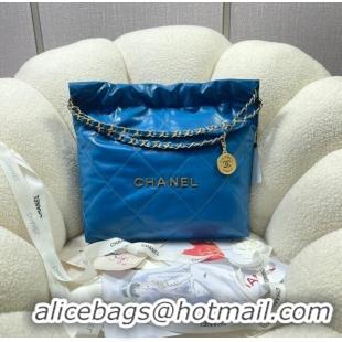 Traditional Specials CHANEL 22 HANDBAG AS3260 blue