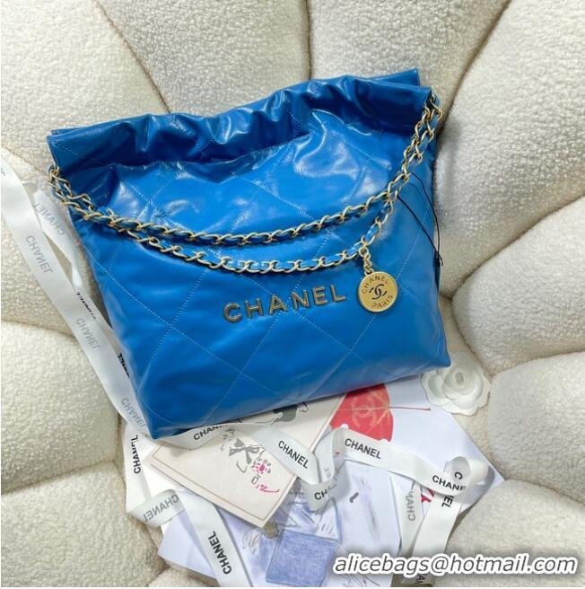 Traditional Specials CHANEL 22 HANDBAG AS3260 blue