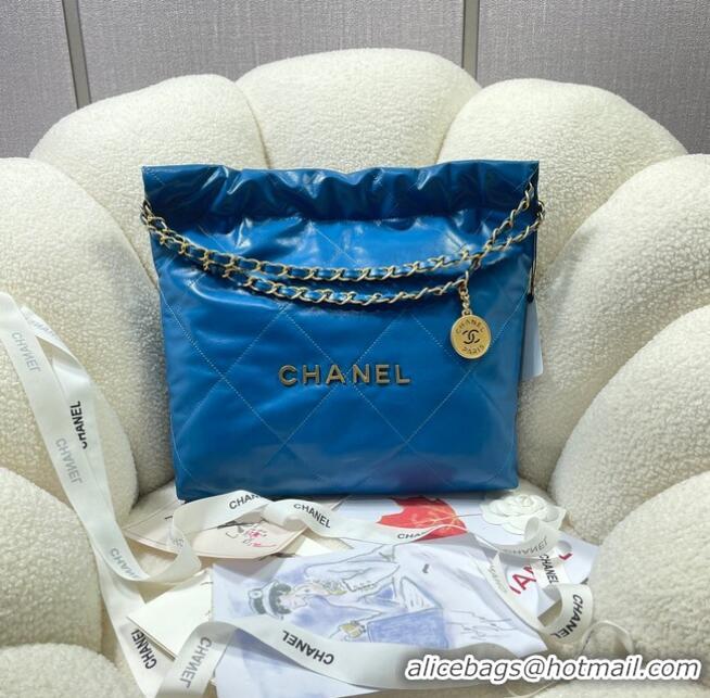 Traditional Specials CHANEL 22 HANDBAG AS3260 blue