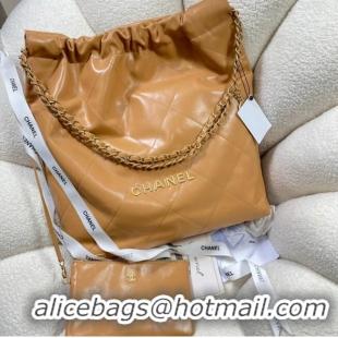 Grade Quality CHANEL 22 HANDBAG AS3262 Apricot