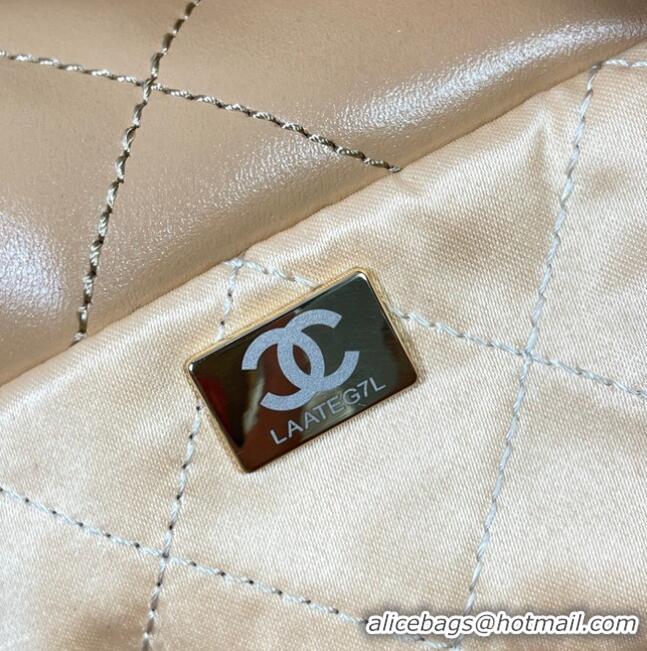 Grade Quality CHANEL 22 HANDBAG AS3262 Apricot