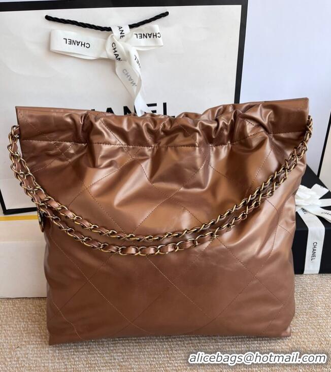 Buy Cheapest CHANEL 22 HANDBAG AS3262 brown