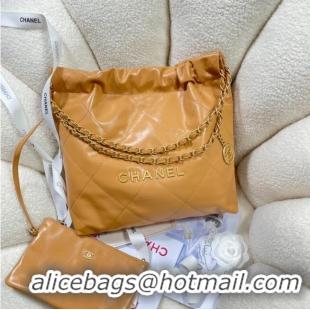 Buy Inexpensive CHANEL 22 HANDBAG AS3260 Apricot