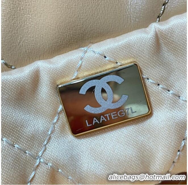 Buy Inexpensive CHANEL 22 HANDBAG AS3260 Apricot