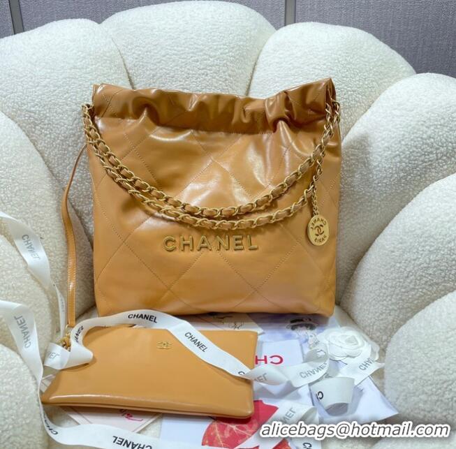 Buy Inexpensive CHANEL 22 HANDBAG AS3260 Apricot