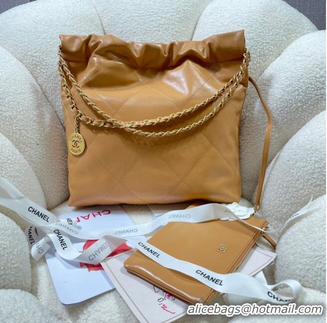 Buy Inexpensive CHANEL 22 HANDBAG AS3260 Apricot