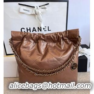 Unique Style CHANEL 22 HANDBAG AS3260 brown