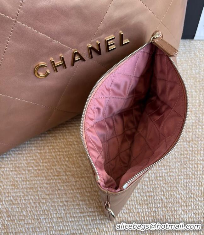 Unique Style CHANEL 22 HANDBAG AS3260 brown