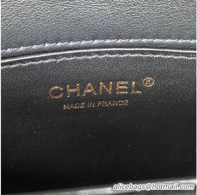 Promotional SMALL BOY CHANEL MESSENGER BAG AS3350 black