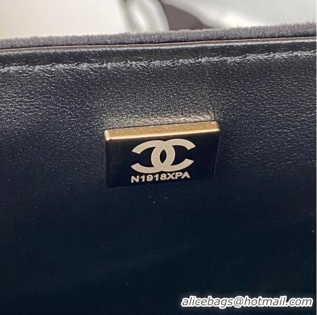 Promotional SMALL BOY CHANEL MESSENGER BAG AS3350 black