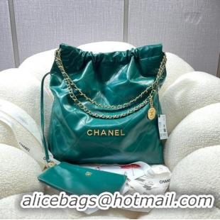 Buy Luxury CHANEL 22 HANDBAG AS3262 green