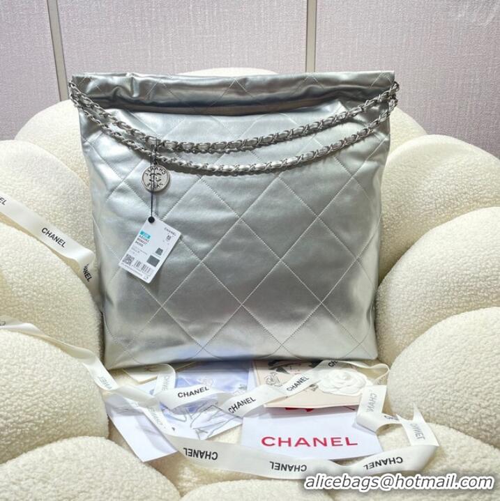 Fashion Show Collections CHANEL 22 HANDBAG AS3262 silver