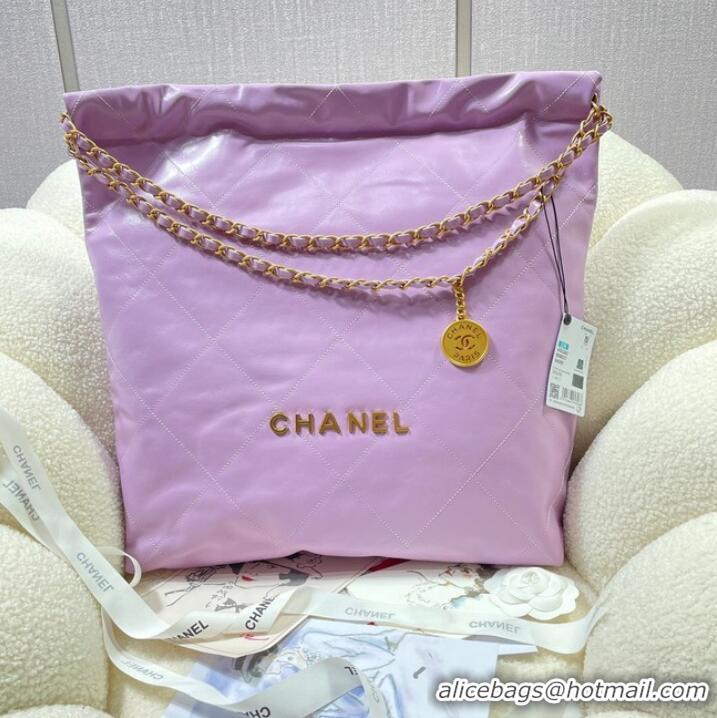 Pretty Style CHANEL 22 HANDBAG AS3262 Purple