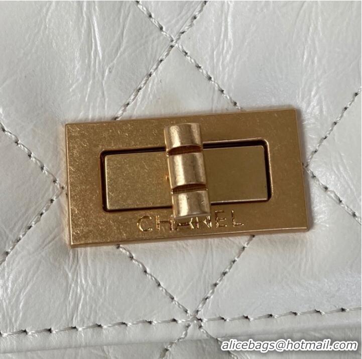 Promotional CHANEL CLASSIC WALLET ON CHAIN AP1764 Calfskin & Gold-Tone Metal AP1764 white