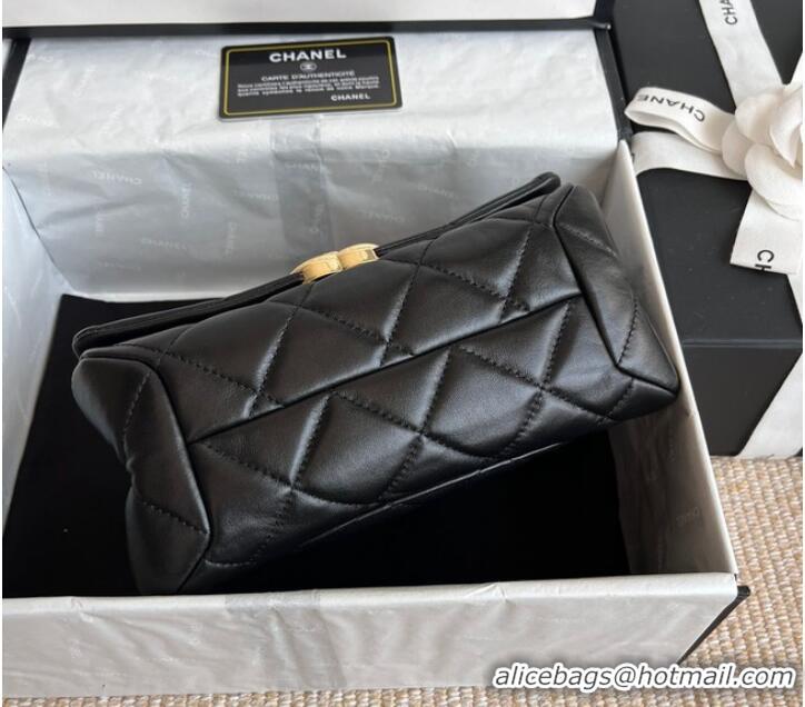 Super Quality Chanel FLAP BAG Lambskin & Gold-Tone Metal AS3366 black