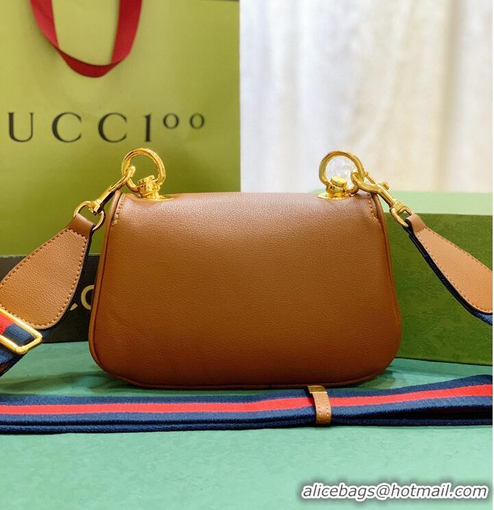 Sumptuous Discount Gucci Blondie Original leahter shoulder bag 698643 brown