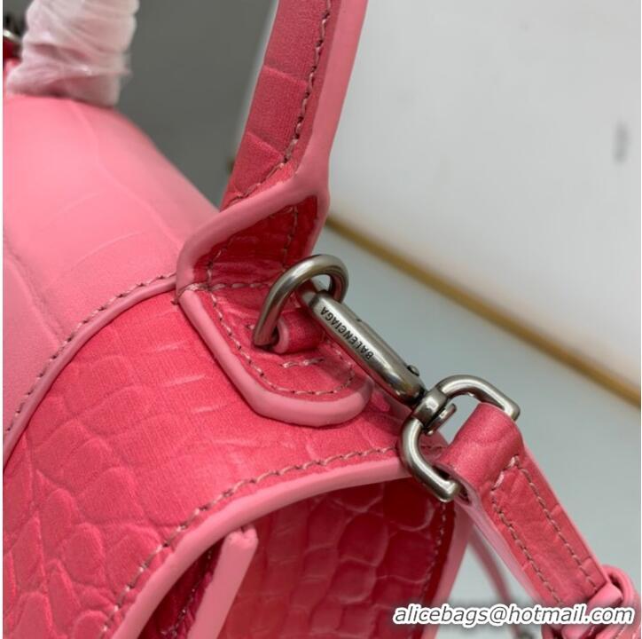 Reasonable Price Balenciaga HOURGLASS XS HANDBAG EMBOSSED CALFSKIN 59353 pink