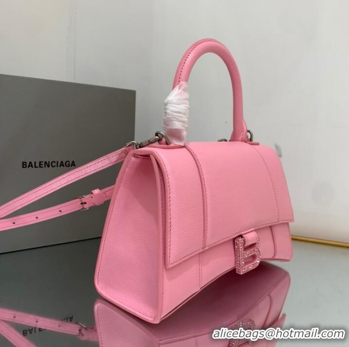 Good Looking Balenciaga HOURGLASS SMALL TOP HANDLE BAG 592834 PINK