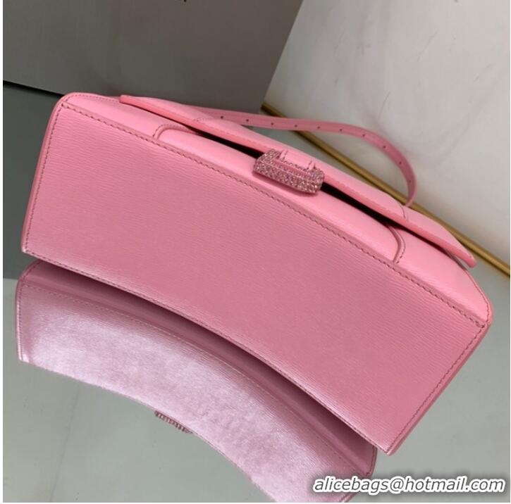 Good Looking Balenciaga HOURGLASS SMALL TOP HANDLE BAG 592834 PINK