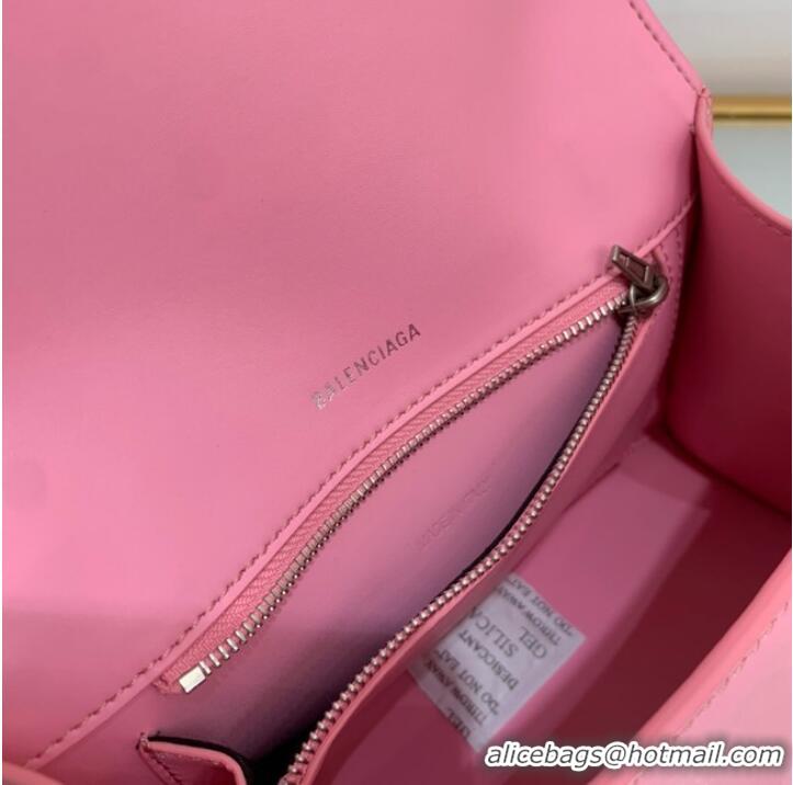 Good Looking Balenciaga HOURGLASS SMALL TOP HANDLE BAG 592834 PINK