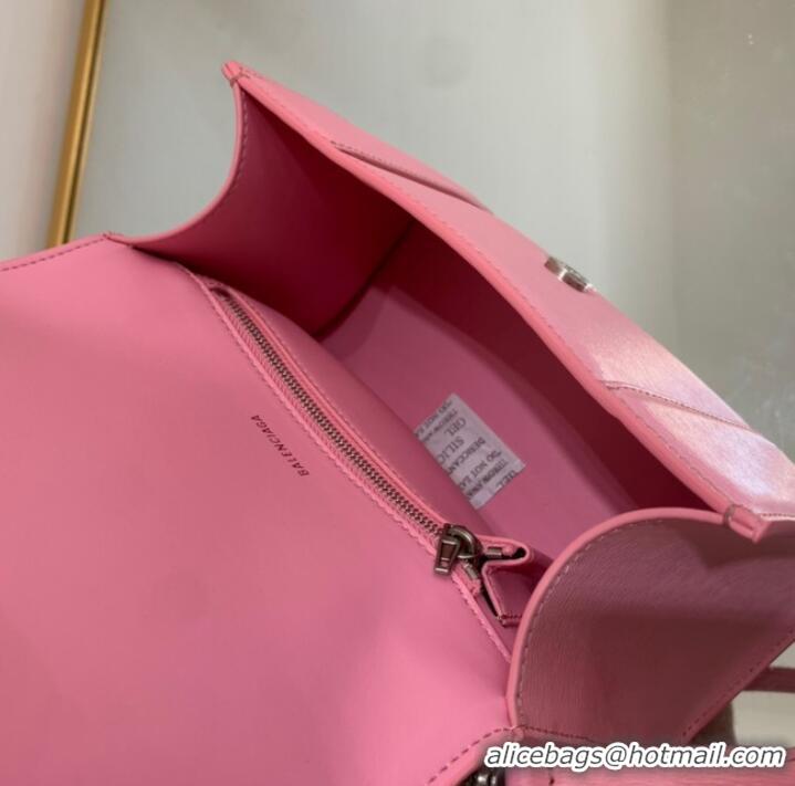 Good Looking Balenciaga HOURGLASS SMALL TOP HANDLE BAG 592834 PINK