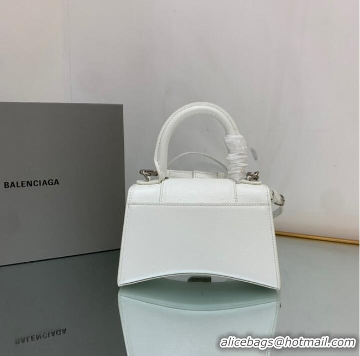 New Fashion Balenciaga HOURGLASS SMALL TOP HANDLE BAG 59353 WHITE