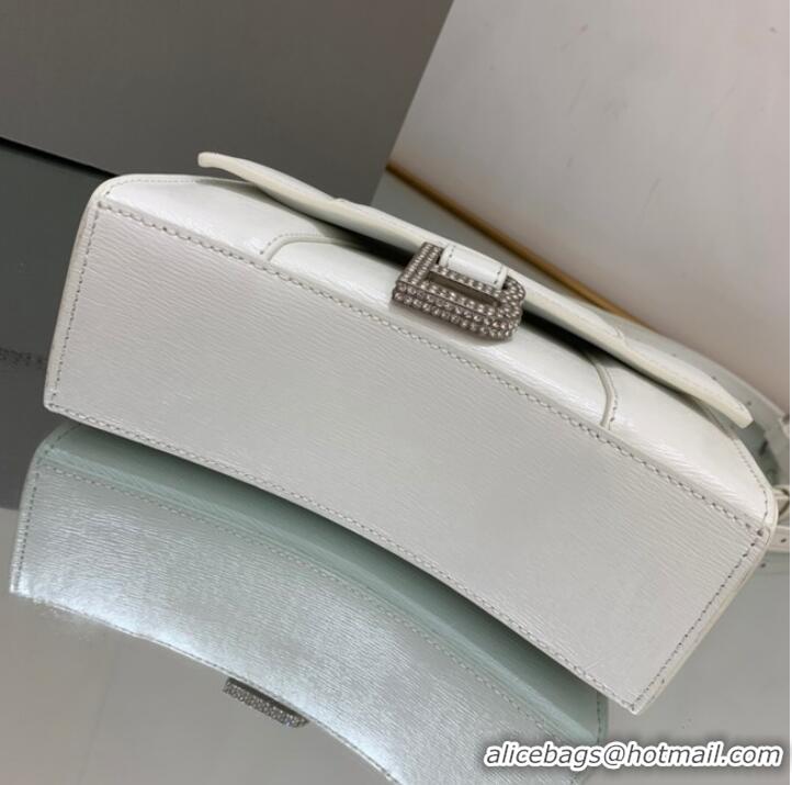 New Fashion Balenciaga HOURGLASS SMALL TOP HANDLE BAG 59353 WHITE