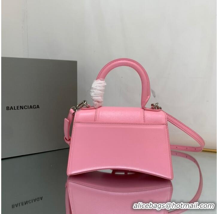 Top Quality Balenciaga HOURGLASS SMALL TOP HANDLE BAG 59353 pink