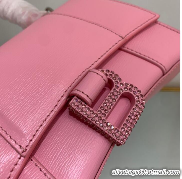 Top Quality Balenciaga HOURGLASS SMALL TOP HANDLE BAG 59353 pink