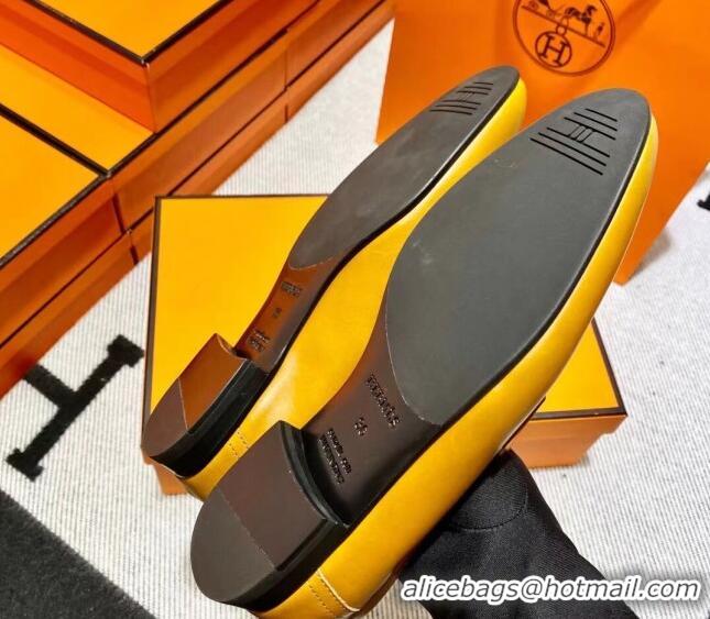 Grade Quality Hermes Pairs Loafer in Calfskin Brown/Black 0611065