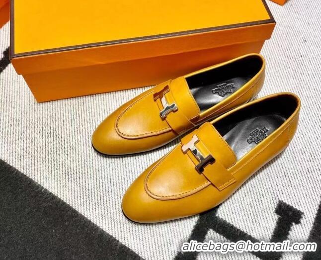 Unique Style Hermes Pairs Loafer in Calfskin Brown/Black 0611068