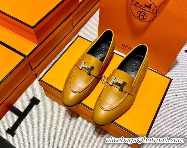 Unique Style Hermes Pairs Loafer in Calfskin Brown/Black 0611068