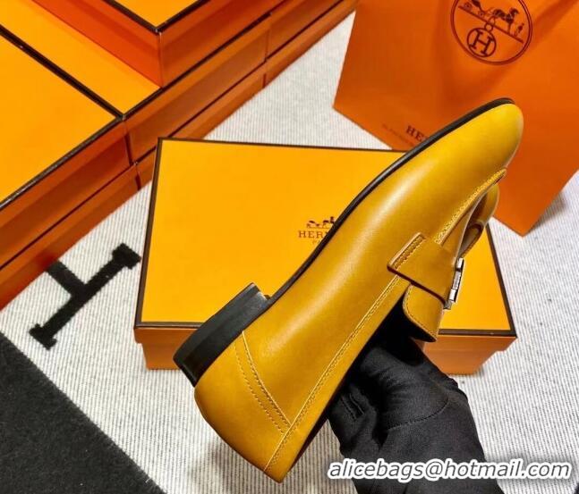 Unique Style Hermes Pairs Loafer in Calfskin Brown/Black 0611068