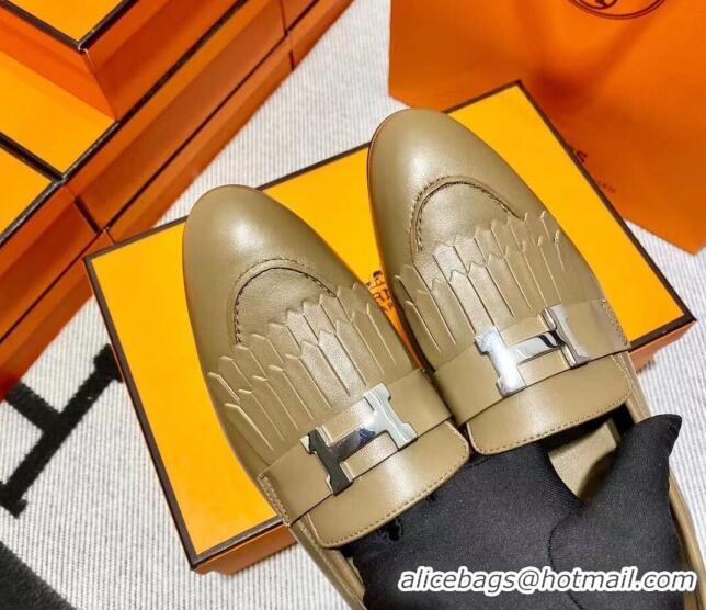 AAAAA Hermes Royal Loafer in Calfskin Coffee 611075