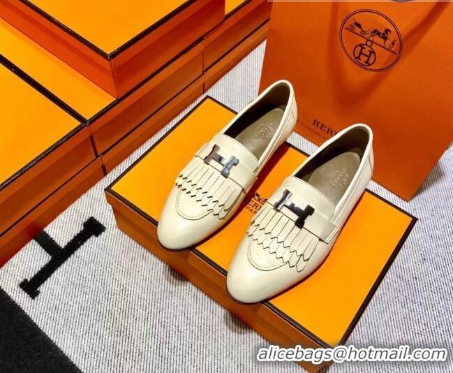 Duplicate Hermes Royal Loafer in Calfskin Beige 611079