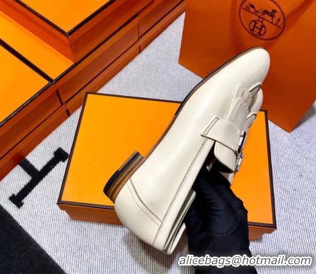 Duplicate Hermes Royal Loafer in Calfskin Beige 611079