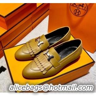 Luxury Hermes Royal Loafer in Calfskin Brown/Black 0611080