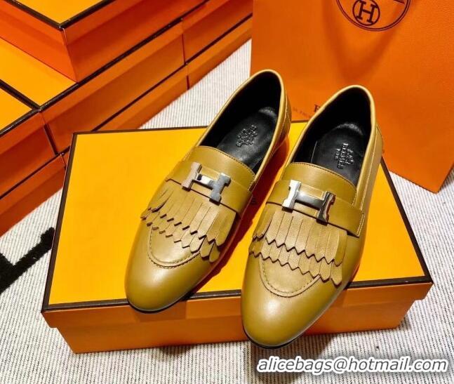 Luxury Hermes Royal Loafer in Calfskin Brown/Black 0611080