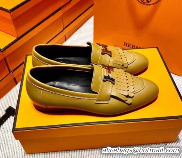 Luxury Hermes Royal Loafer in Calfskin Brown/Black 0611080