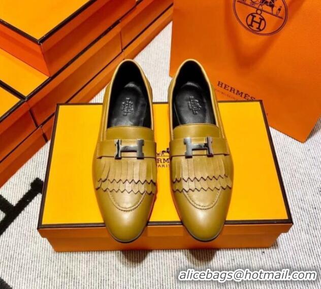 Luxury Hermes Royal Loafer in Calfskin Brown/Black 0611080