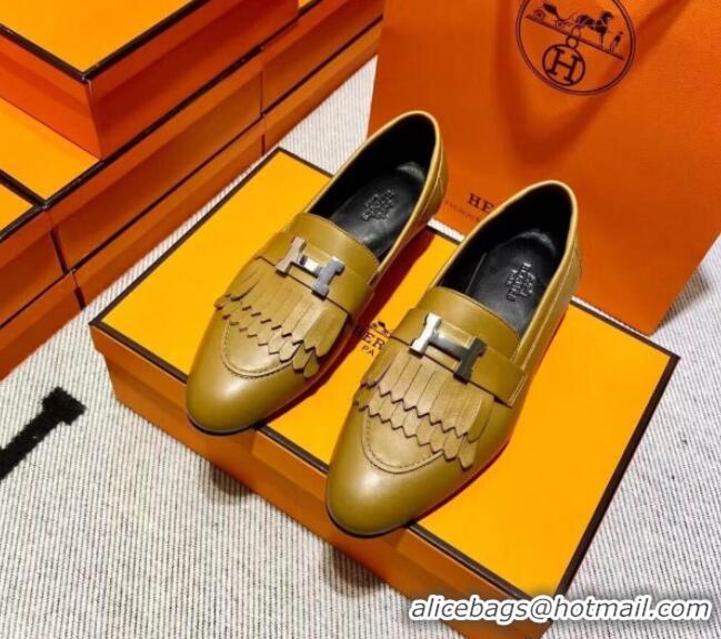 Luxury Hermes Royal Loafer in Calfskin Brown/Black 0611080