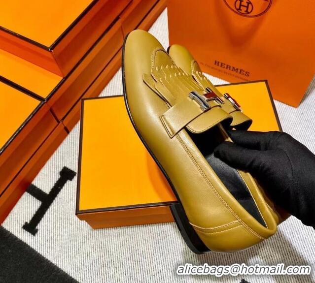 Luxury Hermes Royal Loafer in Calfskin Brown/Black 0611080