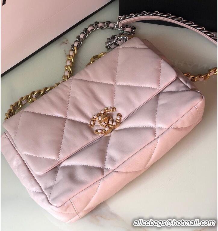 Shop Discount CHANEL Original Lambskin 19 Flap Bag AS1160 AS1161 light Pink