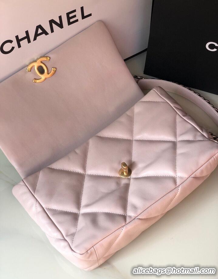 Shop Discount CHANEL Original Lambskin 19 Flap Bag AS1160 AS1161 light Pink